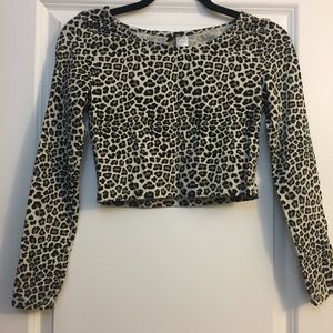 Leopard Print Crop Top